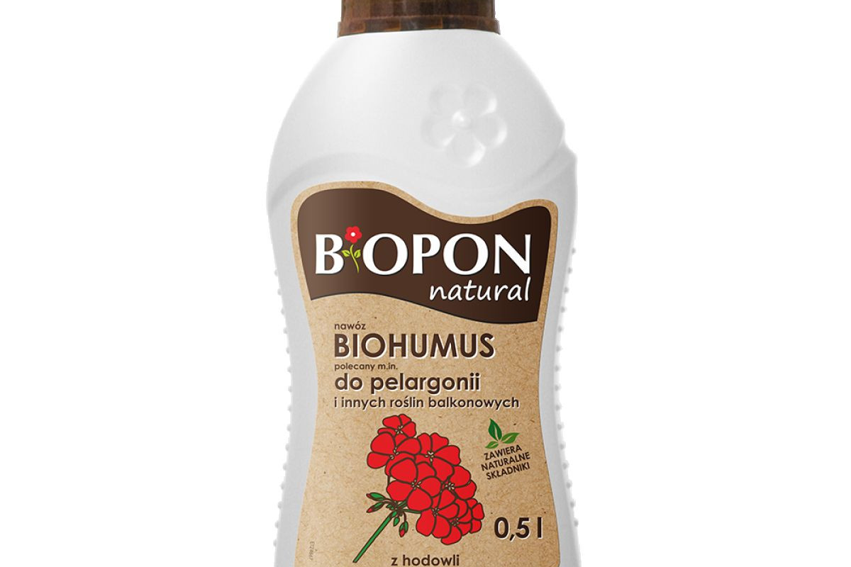 BIOHUMUS DO PELARGONII I INNYCH ROŚLIN BALKONOWYCH